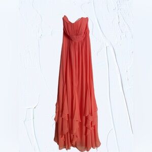 NWT David’s bridal dress coral